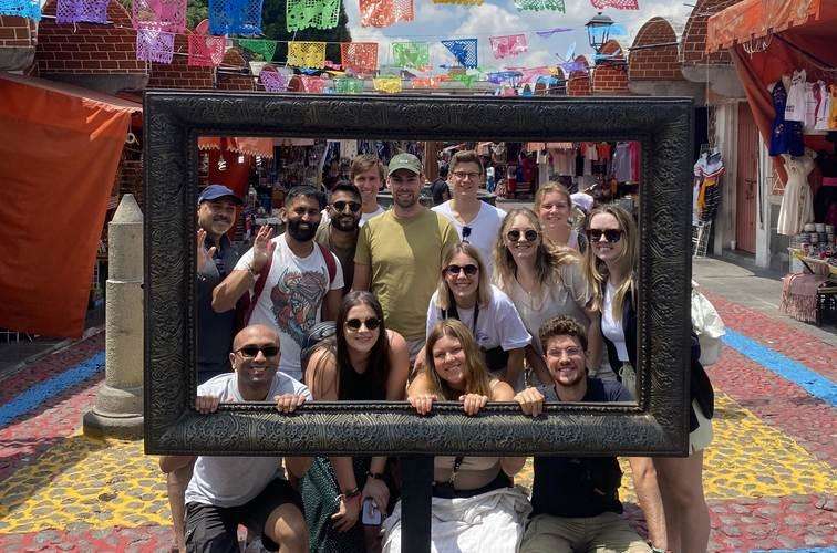 Gruppenfoto in Mexiko